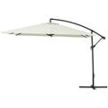 Habitat Et Jardin - Parasol jardin déporté Alu Ilios 3 - Carré - 3 x3 m - Ecru