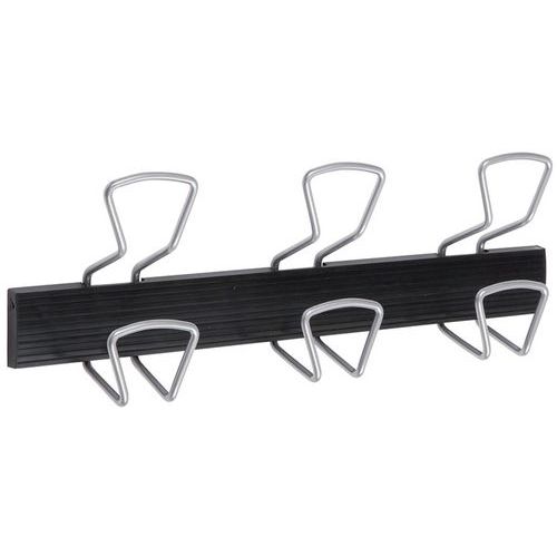 patère murale double - 3 bipatères