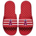 Los Angeles Angels ISlide MLB Stripe Slide Sandals - Red