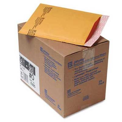 Sealed Air Jiffylite Self-Seal Mailer, Side Seam, 0, 6 x 10, Golden Brown, 25/Carton