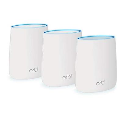 NETGEAR Orbi Whole Home Mesh WiFi System - WiFi router and 2 satellite extenders with speeds up to 2