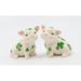 Cosmos Gifts Shamrock Pig Salt & Pepper Shaker Set Earthenware, Ceramic in Green/White | 3.5 H in | Wayfair 20789