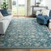 Blue/White 108 x 0.35 in Area Rug - Charlton Home® Placida Oriental Blue/Beige Area Rug | 108 W x 0.35 D in | Wayfair