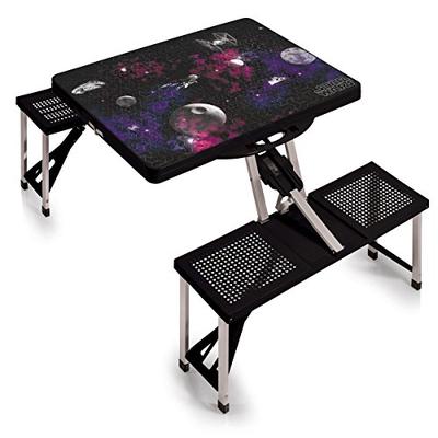 Lucas/Star Wars Death Star Portable Folding Picnic Table with Seating for 4, Black