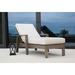 Sunset West Laguna Chaise Lounge w/ Cushion Metal in Brown/Gray | 38 H x 33 W x 76 D in | Outdoor Furniture | Wayfair SW3501-9-FLAX-STKIT