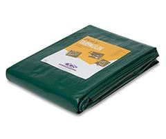 Heavy Duty Green Silver Poly Tarp (12' x 16')