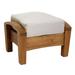 Millwood Pines Kugler Outdoor Teak Ottoman w/ Cushion Wood in Brown | 14 H x 24 W x 19 D in | Wayfair 6EC35A0638A44833971E32F6114F27DC