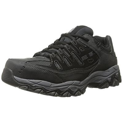Skechers for Work Men's Cankton-U Industrial Shoe,black,10 2E US