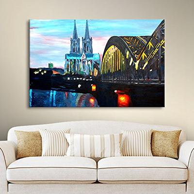 ArtWall Martina and Markus Bleichner 'Cologne' Gallery-Wrapped Canvas Artwork, 14 by 18-Inch