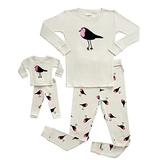 Leveret Bird Matching Doll & Girl 2 Piece Pajama Set 100% Cotton 5 Years screenshot. Sleepwear directory of Clothes.
