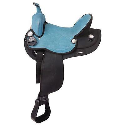 King Series Synthetic Trail Saddle Black/Black 15