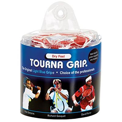 Tourna Grip, Original Dry Feel Tennis Grip (30 Grips) in a Vinyl Pouch