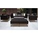 Amalfi 8 Piece Outdoor Wicker Patio Furniture Set 08c in Black - TK Classics Amalfi-08C-Gld-Black