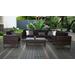 Amalfi 8 Piece Outdoor Wicker Patio Furniture Set 08d in Black - TK Classics Amalfi-08D-Brn-Black