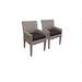 2 Monterey Dining Chairs w/ Arms in Black - TK Classics Monterey-Tkc297B-Dc-C-Black