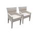 2 Fairmont Dining Chairs w/ Arms in Beige - TK Classics Tkc245B-Dc-C
