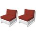 Miami Armless Sofa 2 Per Box in Terracotta - TK Classics Tkc047B-As-Db-Terracotta