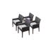 4 Barbados Dining Chairs w/ Arms in Spa - TK Classics Barbados-Tkc097B-Dc-2X-C-Spa