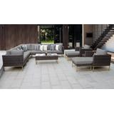 Amalfi 13 Piece Outdoor Wicker Patio Furniture Set 13a in Grey - TK Classics Amalfi-13A-Gld-Grey