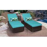 Venice Chaise Set of 2 Outdoor Wicker Patio Furniture in Aruba - TK Classics Venice-2X-Aruba