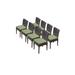 8 Belle Armless Dining Chairs in Cilantro - TK Classics Belle-Tkc090B-Adc-4X-C-Cilantro