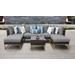 Amalfi 7 Piece Outdoor Wicker Patio Furniture Set 07a in Grey - TK Classics Amalfi-07A-Gld-Grey