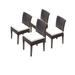 4 Napa Armless Dining Chairs in Sail White - TK Classics Tkc090B-Adc-2X-C-White