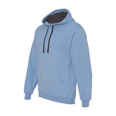 Fruit of the Loom Mens 7.2 oz. Sofspun Hooded Sweatshirt (SF76R) -Carolina H -M