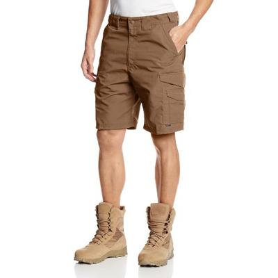 Tru-Spec Men's 24-7 Polyester Cotton Rip Stop 9-Inch Shorts, Coyote, 50-Inch
