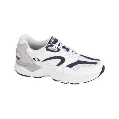 Apex X521M Men's Athletic Shoe: White/Blue 6.5 Medium (C-D) Lace