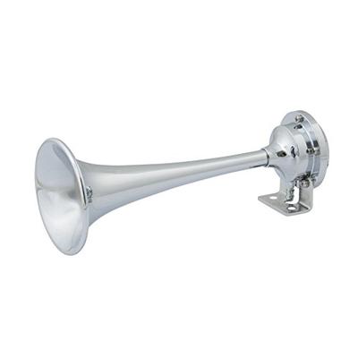 AFI 10107 FullBlast Marine Single Trumpet Mini Deck Air Horn (12-Volt, Chrome)