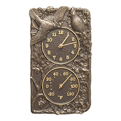 Whitehall Products Cardinal Combo Clock, French Bronze