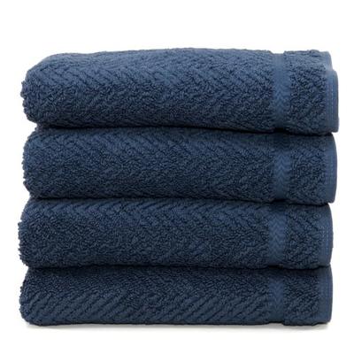 Linum Home Textiles Herringbone 100% Turkish Cotton Hand Towels (Set of 4)