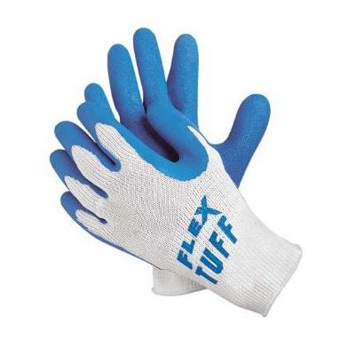 Memphis 9680 Flex-Tuff Cotton/Poly w/Blue Textured Latex, Size Medium (12 Pair)