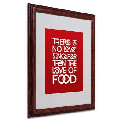 Sincere Love of Food II by Megan Romo with Wood Frame Artwork, 16 by 20-Inch