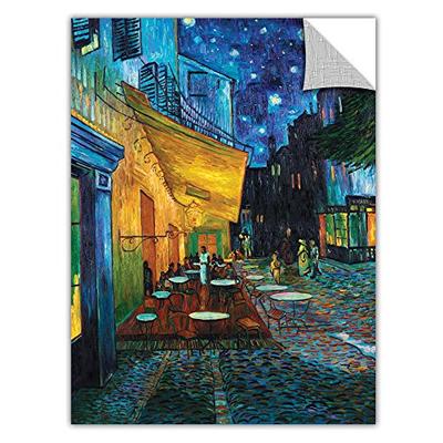 ArtWall Art Appealz Cafe Terrace at Night Removable Wall Art Graphic by Vincent Van Gogh, 14 by 18-I