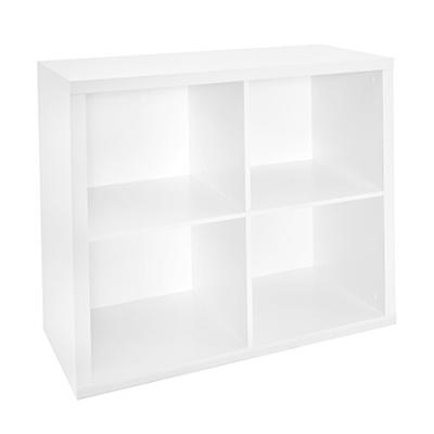 ClosetMaid 1108 Decorative 4-Cube Storage Organizer, White