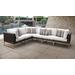 Amalfi 6 Piece Outdoor Wicker Patio Furniture Set 06v in Sail White - TK Classics Amalfi-06V-Gld-White