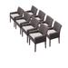 8 Venice Dining Chairs w/ Arms in Beige - TK Classics Tkc099B-Dc-4X-C-Beige