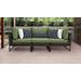 Amalfi 3 Piece Outdoor Wicker Patio Furniture Set 03c in Cilantro - TK Classics Amalfi-03C-Brn-Cilantro