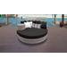 Florence Circular Sun Bed - Outdoor Wicker Patio Furniture in Black - TK Classics Florence-Sun-Bed-Black