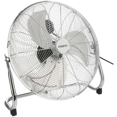 Arebos - Bodenventilator Ø45 cm Windmaschine Retro Stil Ventilator 3 Geschwindigkeitsstufen hoher