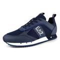 Ea7 Mens B&w Mesh Run Running Style Trainers Navy 6 UK