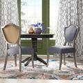 Hooker Furniture Beaumont Side Chair Upholstered/Fabric in Brown/Gray | 39.5 H x 21.25 W x 26 D in | Wayfair 5751-75411-95