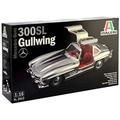 Italeri Mercedes-Benz 3612S – 1:16 300 SL Gullwing Building, Stand Model Making, Crafts, Hobby, Gluing, Plastic Construction Kit, Unvarnished