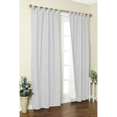 Commonwealth Home Fashions 70292-153-001-84 Thermalogic Insulated Solid Color Tab Top Curtain Pairs