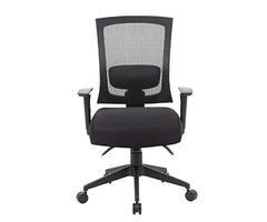 Boss Office Products B6716-SS-BK Mesh Back 3 Paddle Task Chair with Seat Slider in Black