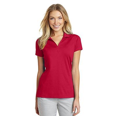 Port Authority Women's Rapid Dry Mesh Polo L573 Engine Red Medium