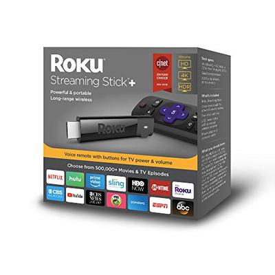 Roku Ultra Streaming Stick+ | HD/4K/HDR Streaming Device with Long-range Wireless and Voice Remote w