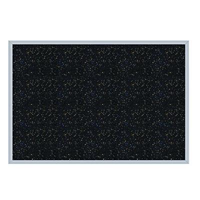 Ghent 48.5" x 120.5" Aluminum Frame Recycled Rubber Bulletin Board, Confetti, Made in the USA